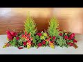 Arranjo para mesa de ceia de natal ‹ Art Fleur ›