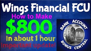 How to make $800+! Wings Financial & Chase Ink credit cards Nationwide Offer! Mini Loop Bonus Video!