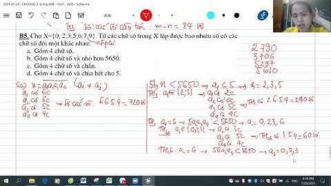 Từ các chữ số 0,1,2,3,4,5,6 có thể lập được bao nhiêu số tự nhiên có 5 chữ số và chia hết cho 2