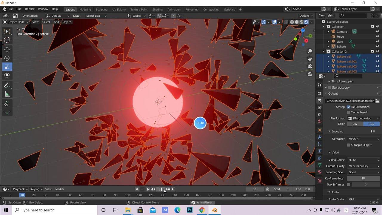 Blender Chinese Tutorial ：Quick effects4Quick explode in Blender