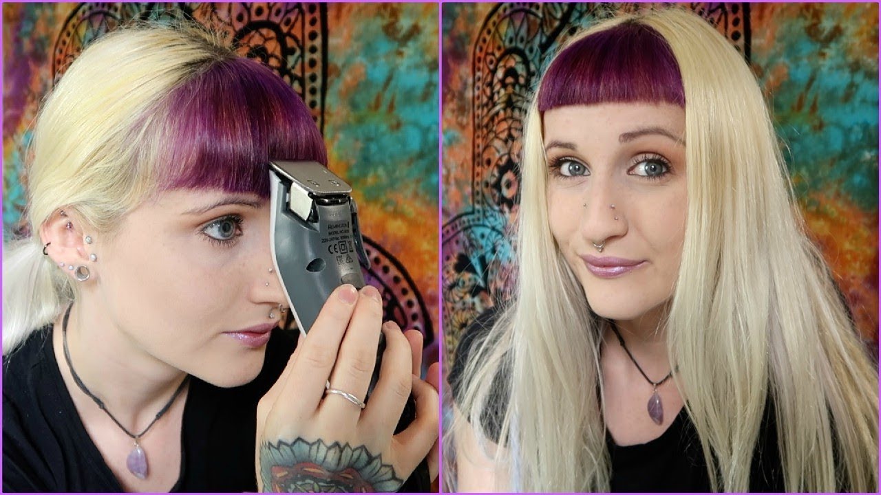 Cutting My Micro Bangs With Hair Clippers Youtube Cutting My Micro Bangs With Hair Clippers Youtube