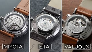 Обзор механизмов сторонних производителей: ETA, Miyota, Seiko и других (полное руководство)