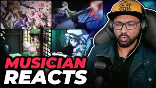 Musician Reacts to TOUHOU ANIME?! Memories of Phantasm Openings 1-4 | Fantasy Kaleidoscope | 海外の反応