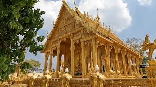 วัดปากน้ำโจ้โล้ ฉะเชิงเทรา 'แปดริ้ว' (เหลืองทองอร่ามทั้งวัด) Wat Paknam Jolo, Chachoengsao, Thailand