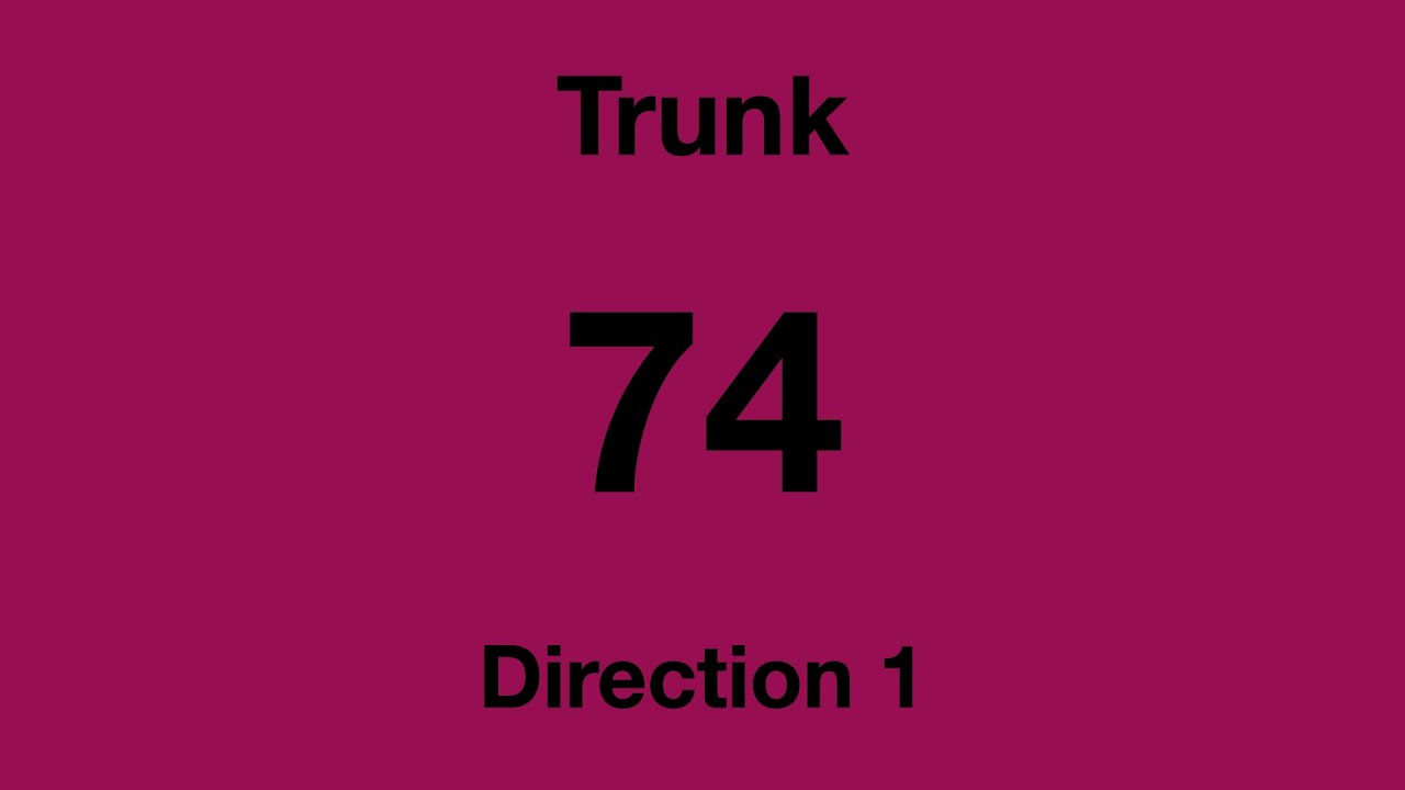 [SBS Transit] Trunk Bus Service 74 - Direction 1 Hyperlapse