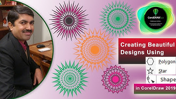 Creating Beautiful Designs Using Polygon, Star and Shape tool in CorelDraw 2019