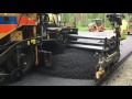Cat asphalt paver SE60 VT XW laying ABT11 in Sweden.