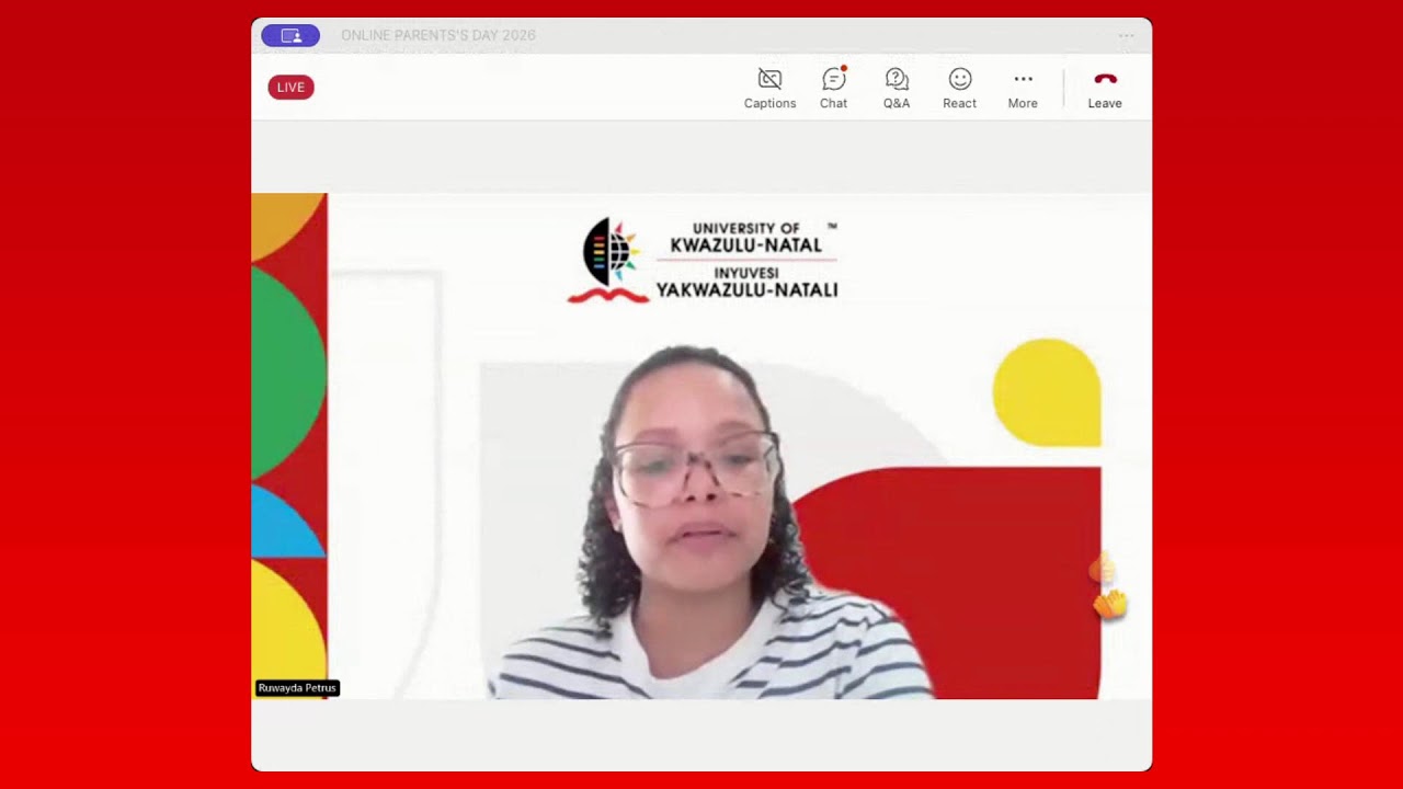 UKZN Parents Day 2026 (Live)