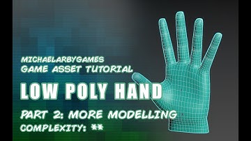 Game Asset Tutorial: Character Modelling - Low Poly Hand Part 2 - Fingers (3DS Max)