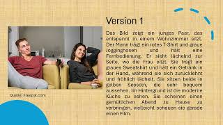 Deutsch B1 | DTZ mündliche Prüfung Teil 2 | Bildbeschreibung (13) #prüfungsvorbereitung #grammatik