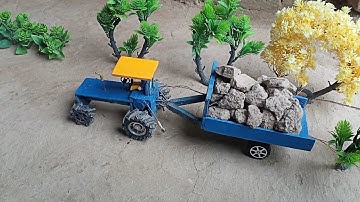 diy mini tractor trolley loading part 3 new technology science project @MS mini lab #minicreative