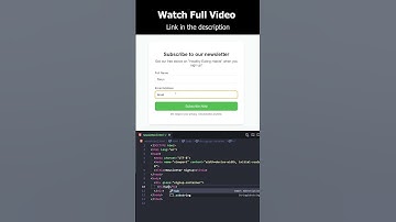 check out how to create the subscribe to newsletter design using html and css