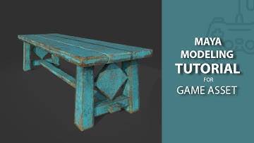 Old Wooden Table Game Asset / 3D Modeling Tutorial In Maya