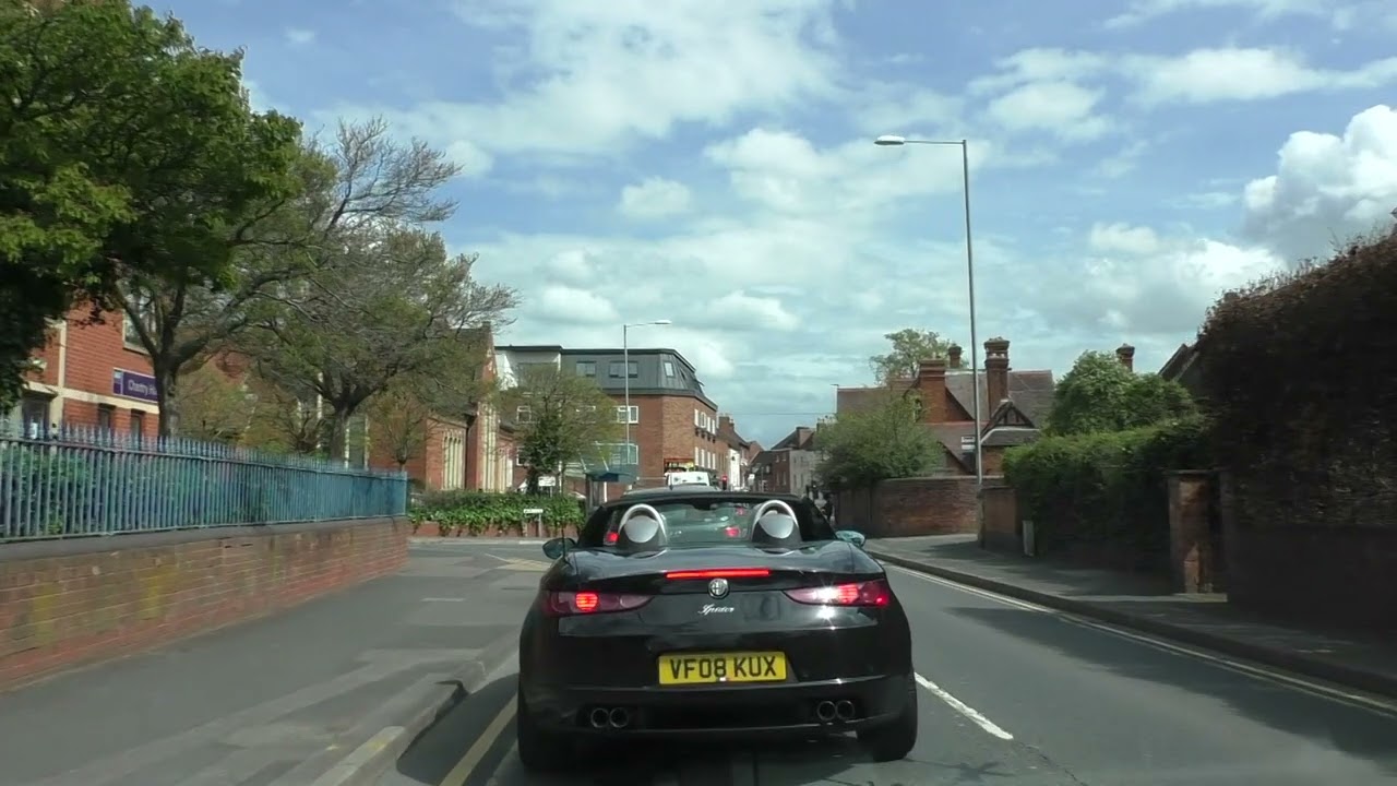 Driving On  Bromyard Road A44, St Johns & Tybridge Street, Worcester, UK 18th April 2022