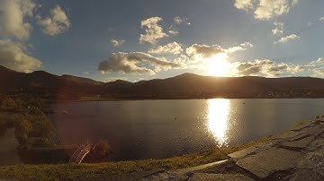 Llanberis sunset time lapse with xiaomi yi action camera, Snowdon mountains