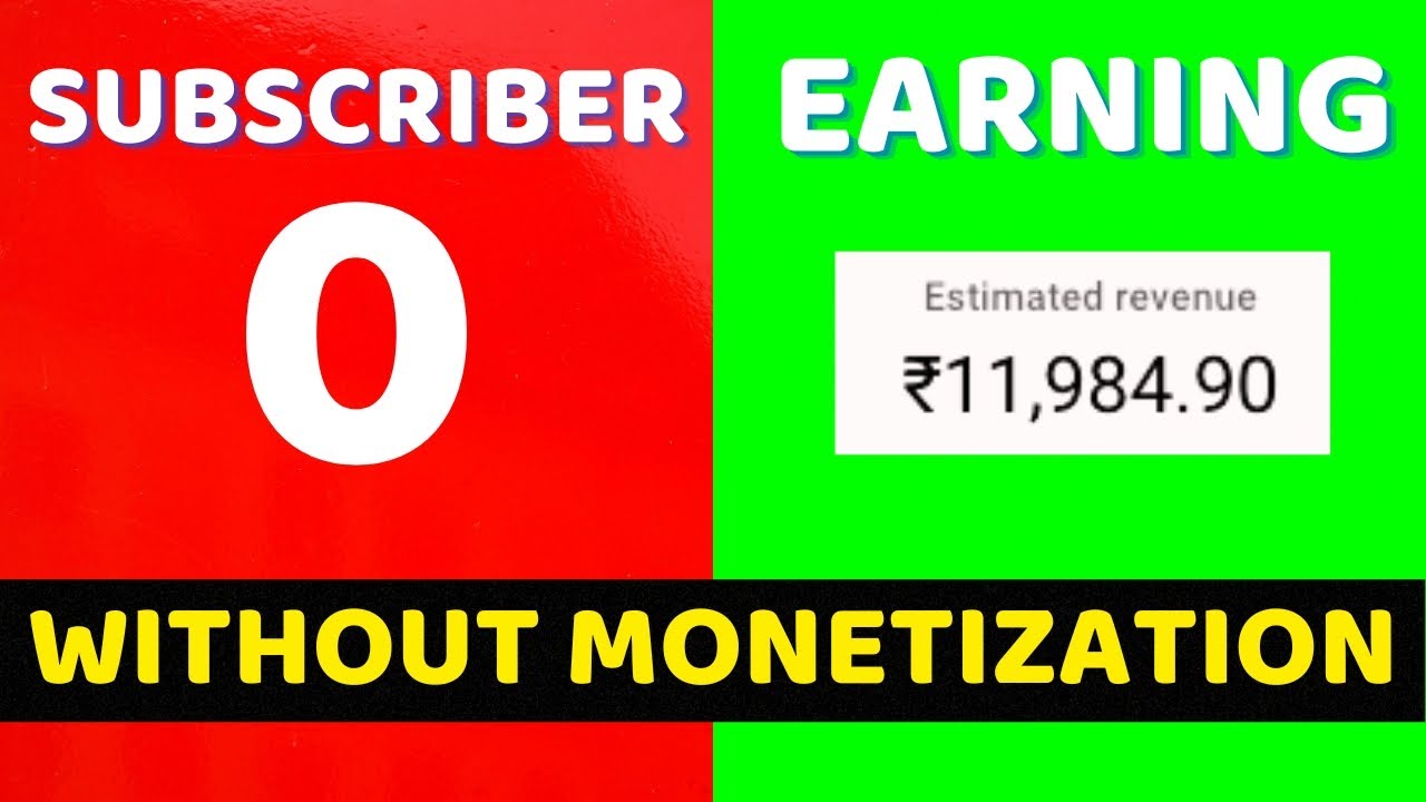 Earn MONEY From YOUTUBE - Without Monetization (0 SUB)
