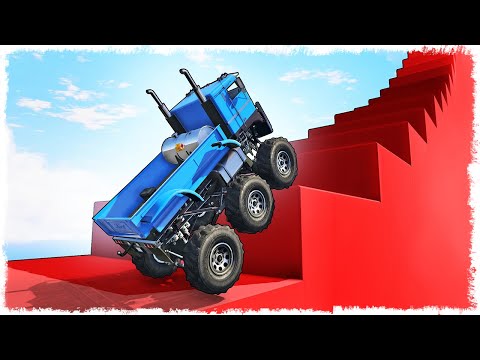 Видео: ГРУЗАН 6x6 vs ЛЕСТНИЦА В GTA ONLINE!!!