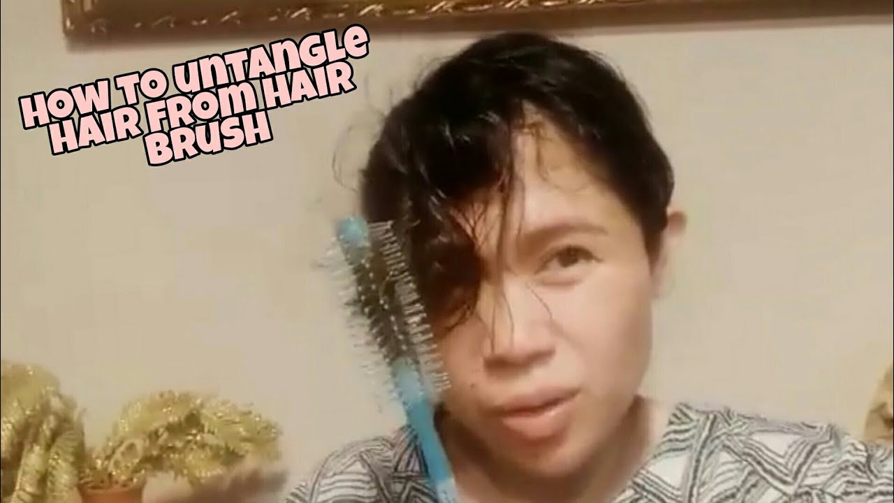 HOW TO UNTANGLE HAIR FROM HAIR BRUSH YouTube