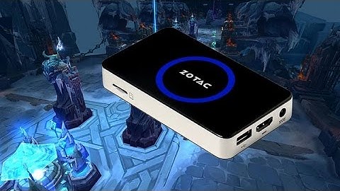 Playing on Zotac ZBOX PI320 pico - gaming test