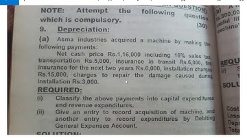 2nd Year Depreciation 2012 Regular Question 9AB Accounting