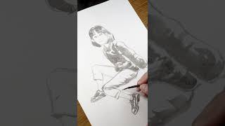 Ink Wash Drawing 12 #inkwash #inkwashdrawing #drawing #sketch #pendrawing #artwork #timelapse