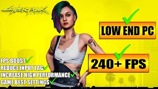 🔧CYBERPUNK 2077: Low End Pc increase performance / FPS with any setup! Best Settings 2022