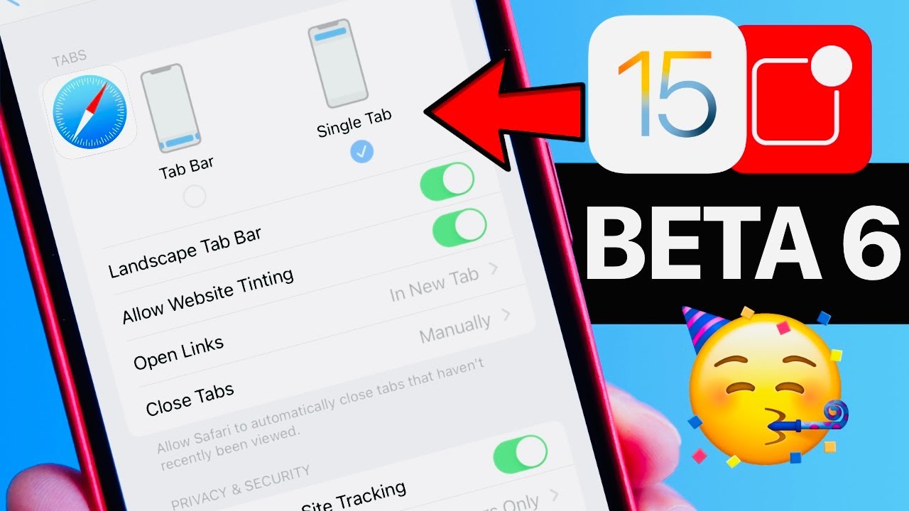 iOS 15 BETA 6 Released - NEW Safari UI /Notification options & More ...