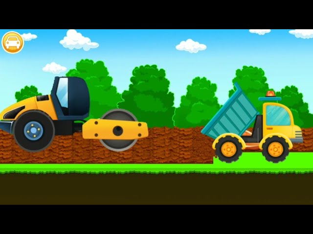 Jogos de montar carros, caminhões, tratores, escavadora, aprendizado  divertido e educativo parte 4