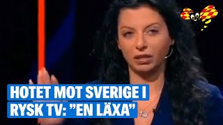 Hotet mot Sverige i rysk tv - experten: ”Bara svammel”