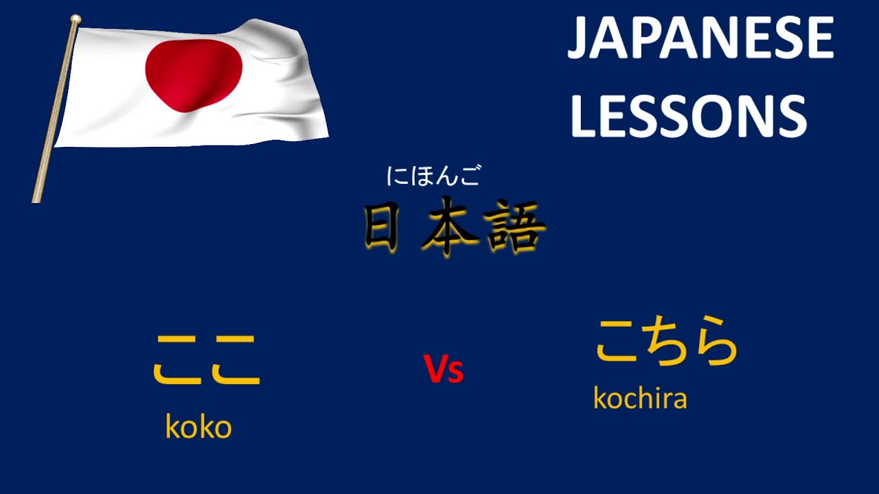 What Does Koko Mean In Japanese ここ。そこ。あそこ。どこ。Koko Soko Asoko Doko in Japanese - YouTube
