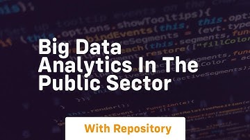 big data analytics in the public sector