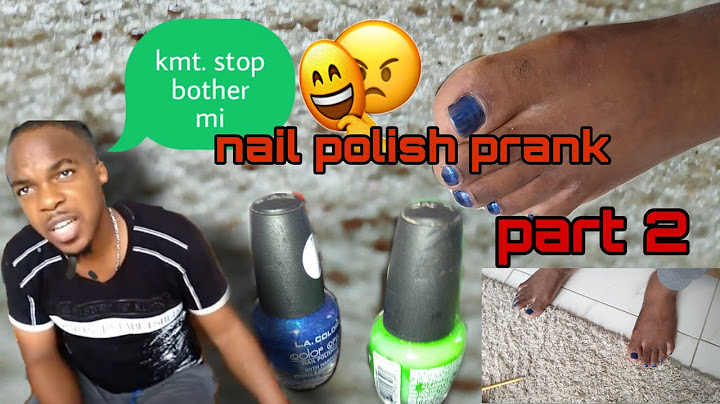 NAIL POLISH PRANK ON HUSBAND ** HE GOT ANGRY **