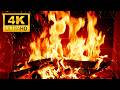 The COZIEST Fireplace 4K Fireplace Video With Crackling Fire Sounds Wooden Flames 