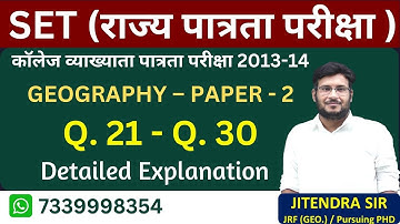 Rajasthan set Exam PYQ
