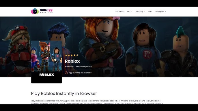 Roblox: How to Play Games in your Browser (Now.gg Explained)