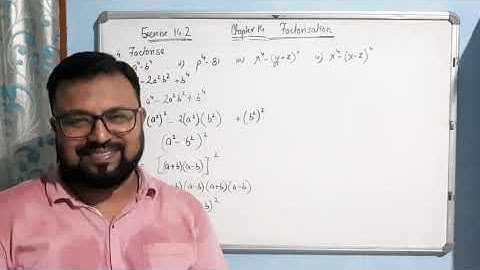 Class-8 Chapter-14 Factorisation/ Exercise 14.2/ Q.4 i), ii), iii), iv) and v)/ ncert.mp4