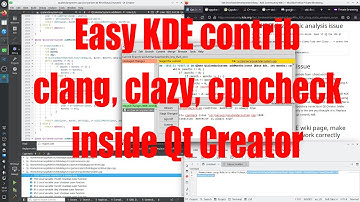 Easy KDE contribution fix clang, clazy, cppcheck issues inside Qt Creator - December 2022 - adda4c98