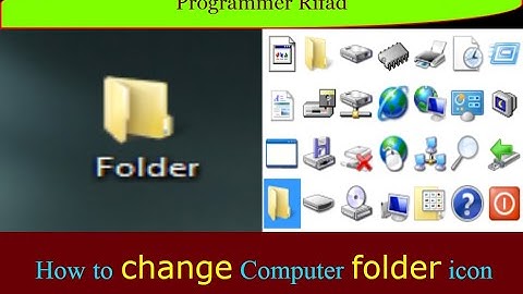 কিভাবে কম্পিউটার ফোল্ডারের আইকন পরিবর্তন করবেন । How to change Computer folder icon