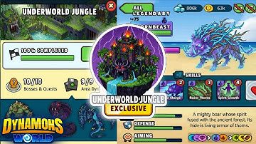 New Fanmade Map "Underworld Jungle" In  Dynamons World 🐲 ||