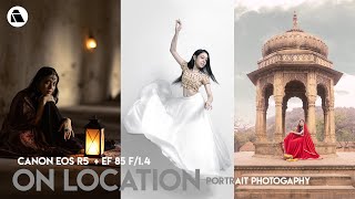 On location fashion photography with the Canon R5 in India