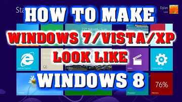 How To: Make Windows 7/Vista/XP Look Like Windows 8