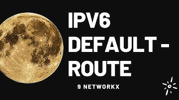 IPv6 Default Route | EVE-NG | ENGLISH