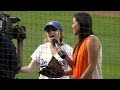 Melissa Rauch Big Bang Theory Interview & First Pitch @Dodgers