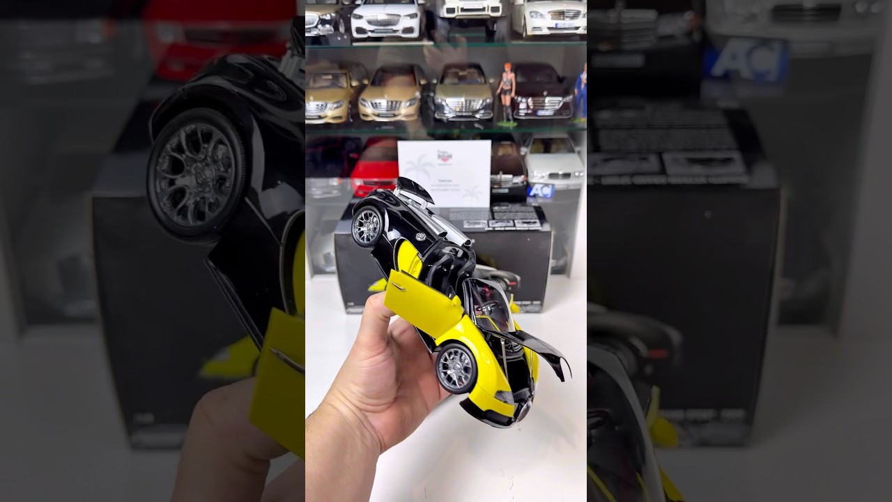 自動車 MINICHAMPS 1/18 2009 BUGATTI VEYRON 1/18 Minichamps Bugatti Veyron 16.4 (Black / Grey) Diecast Car