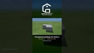 Full Genustruct: procedural buildings for Unity 6 (early preview) #shorts Update