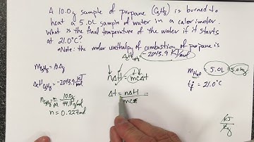 Molar Enthalpy And Calorimeter Example