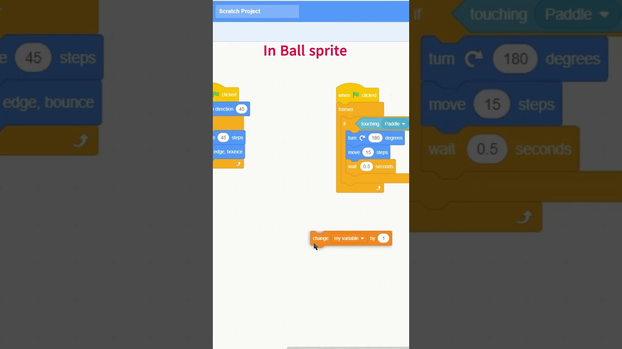 MAKE PING PONG GAME IN SCRATCH JUST IN 1 MINUTE  