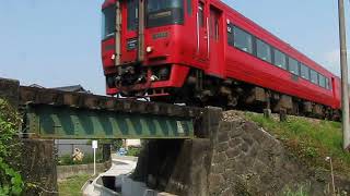 2011/5/17　特急「ゆふ1号」走行@光岡～日田間