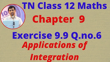 TN Class 12 Maths Chapter 9  Applications of Integration Exercise 9.9 Sum 6