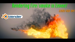How to Render Fire/Smoke in Eevee: Blender. 2.82 Tutorial ft. KHAOS add-on/fire shader